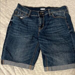 Old Navy Dark Blue Denim Shorts